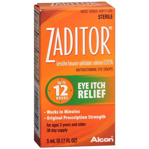 ZADITOR Antihistamine Eye Care Allergy Eye Drops, 5 ml