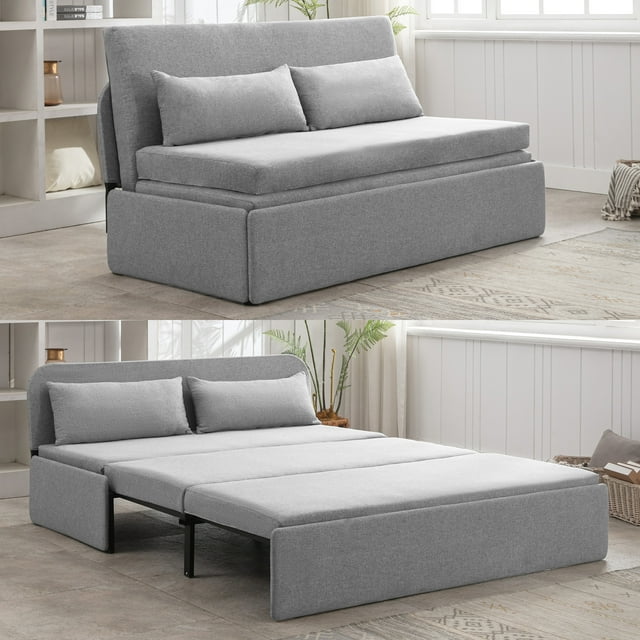 CECER 3 in 1 Convertible Sleeper Sofa Bed, Queen Size Pull Out Couch