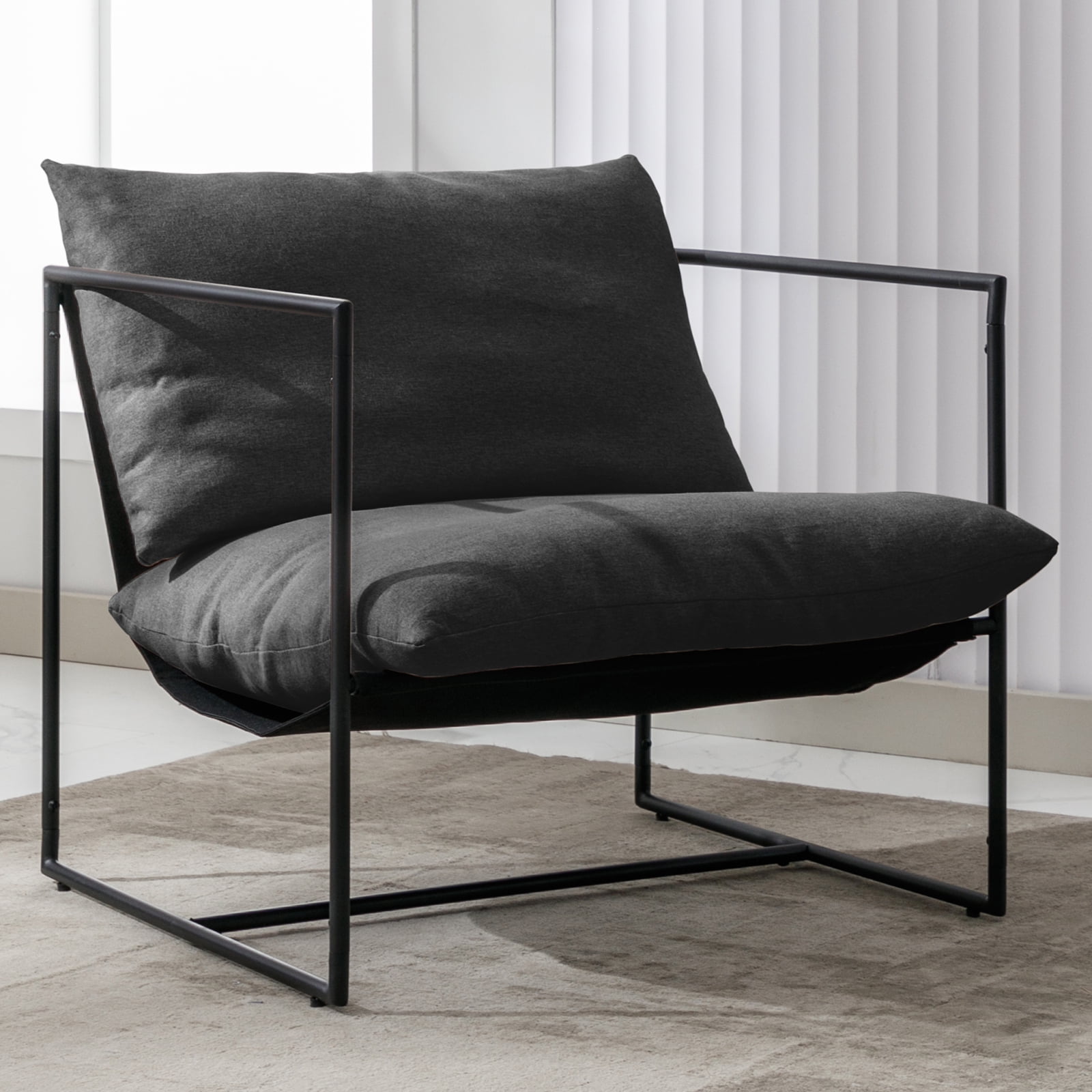 Metal frame sling chair deals