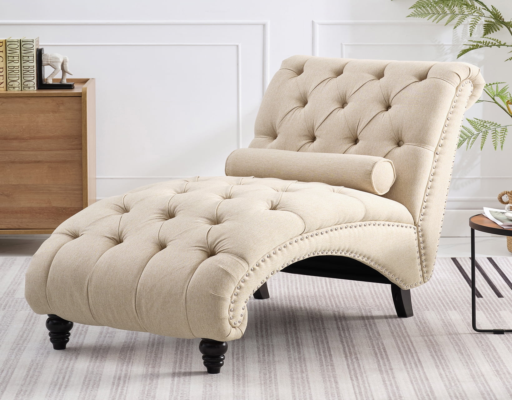 Gdf studio rafaela tufted new velvet chaise lounge hotsell