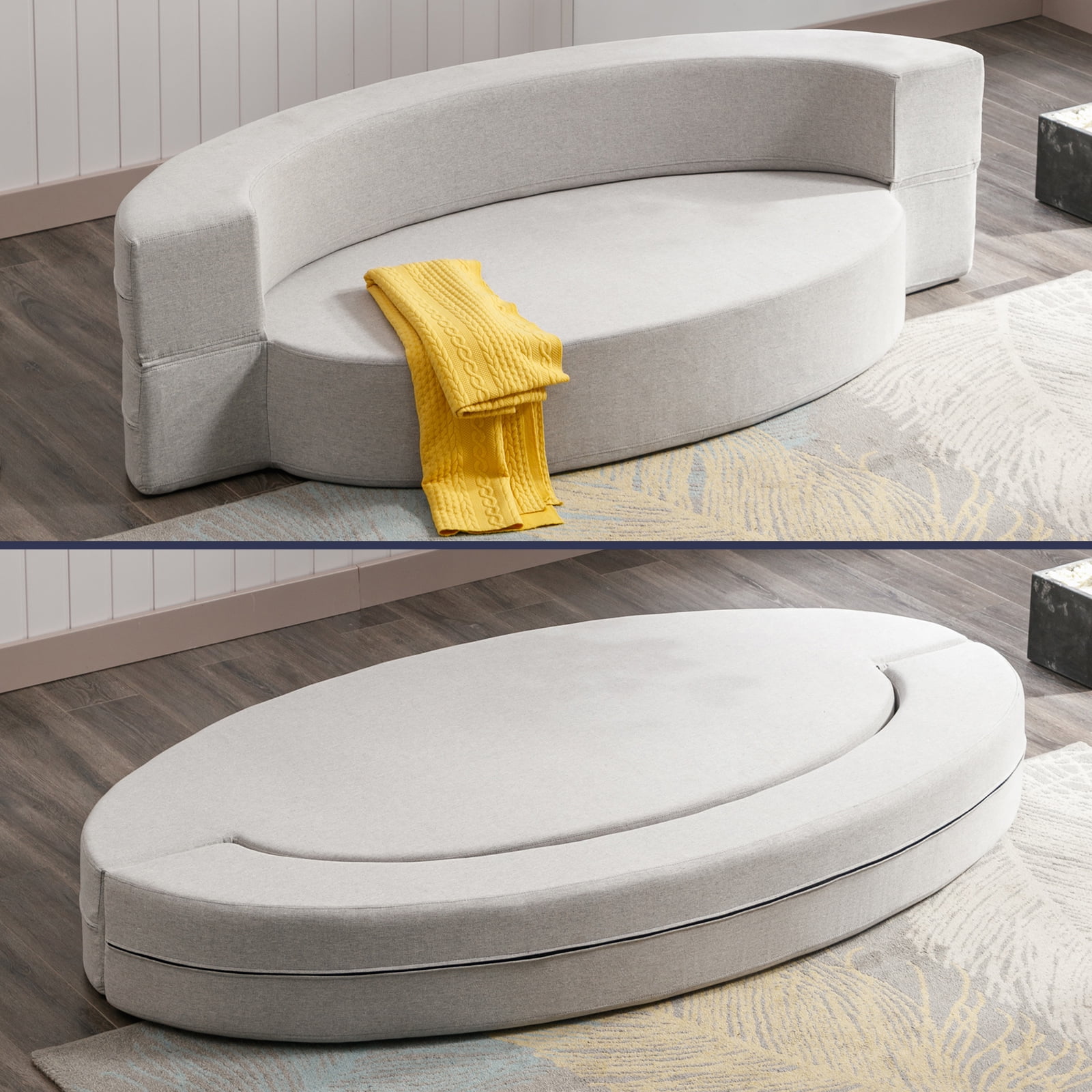 Zafly Folding Sofa Bed Fold Out Futon