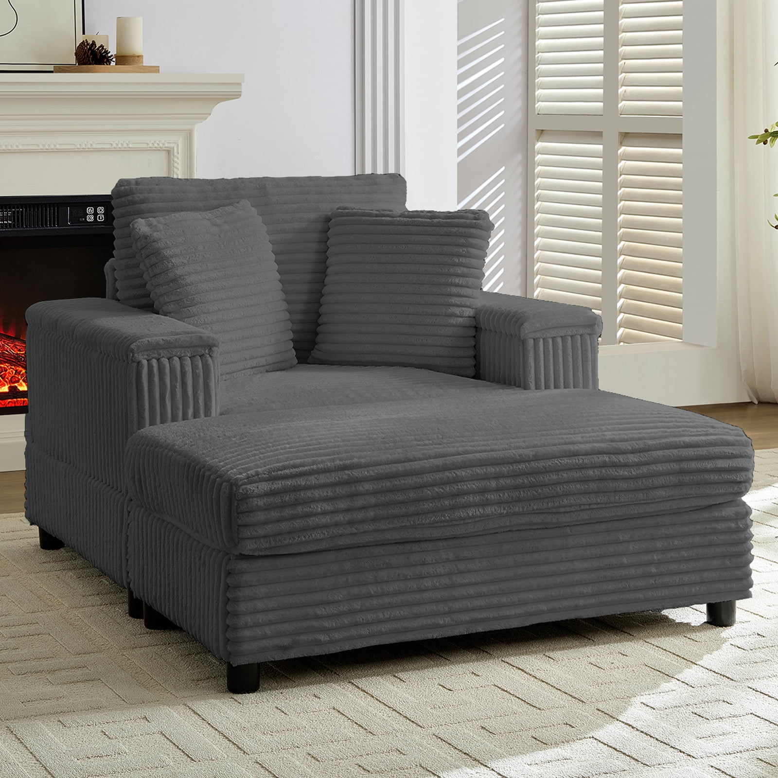 Oversized Single Sofa Armchair with Side Pockets main image 1