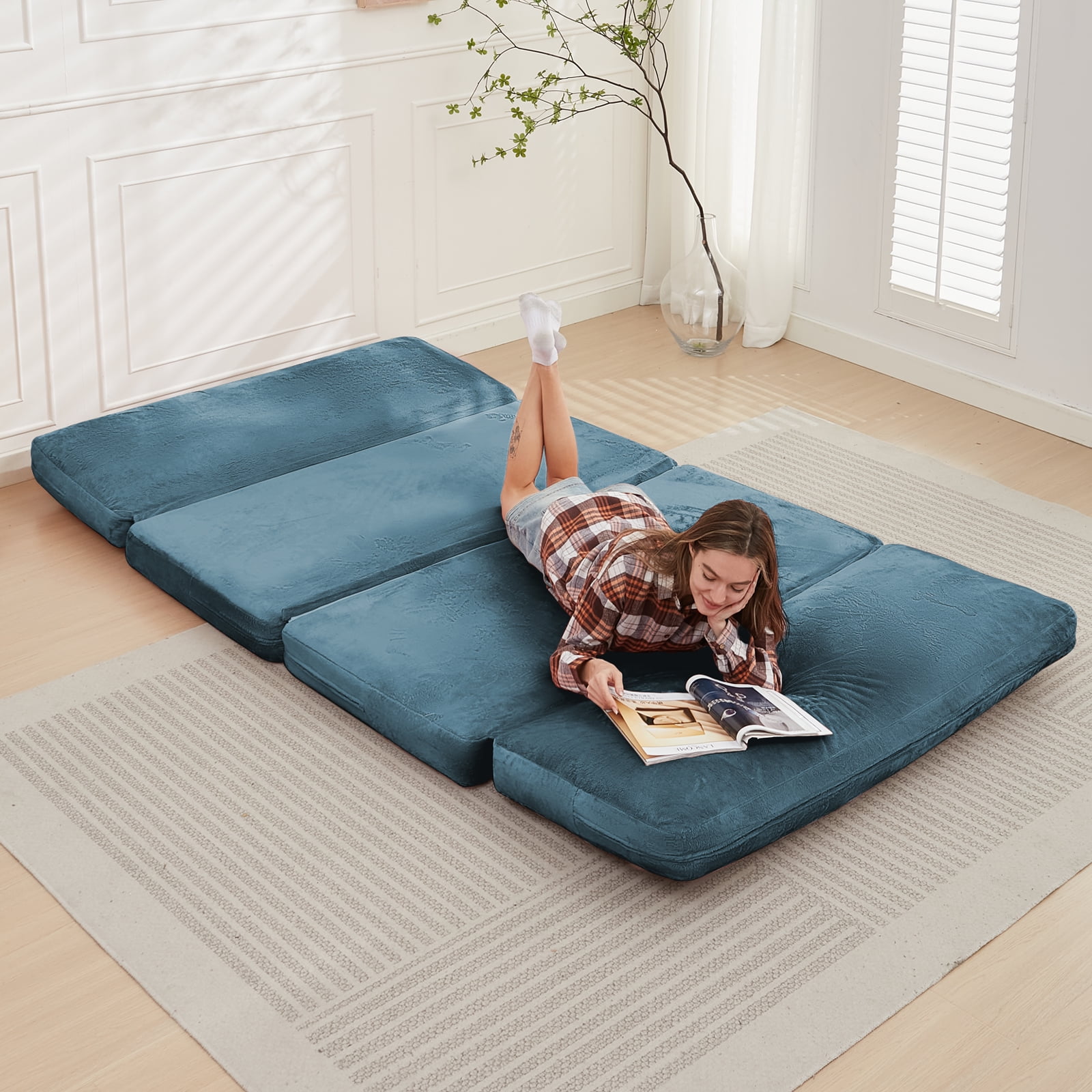 Single Foldable Mattress Jamdok 6 In 1 Convertible Folding Sofa