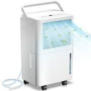 ZAFRO 30 Pints Dehumidifiers with handle, Dehumidifier with Drain Hose, 3 Operation Modes, 24H Timer, Portable Dehumidifier for Basement/Bathroom/Laundry Room