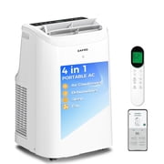 ZAFRO Portable Air Conditioners 10000 BTU 6000 BTU SACC, portable ac units for bedroom with Fan & Dehumidifier, 24H Timer with APP/Remote/Timer/LED Display