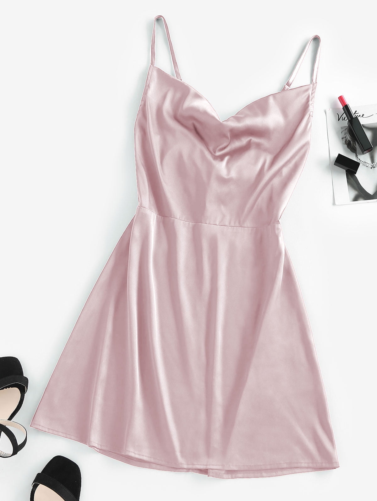 Pale pink store slip dress