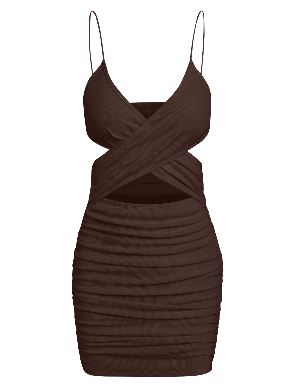 criss cross ruched bodycon dress Off White Ruched Bodycon Midi Dress With Criss Cross Back
