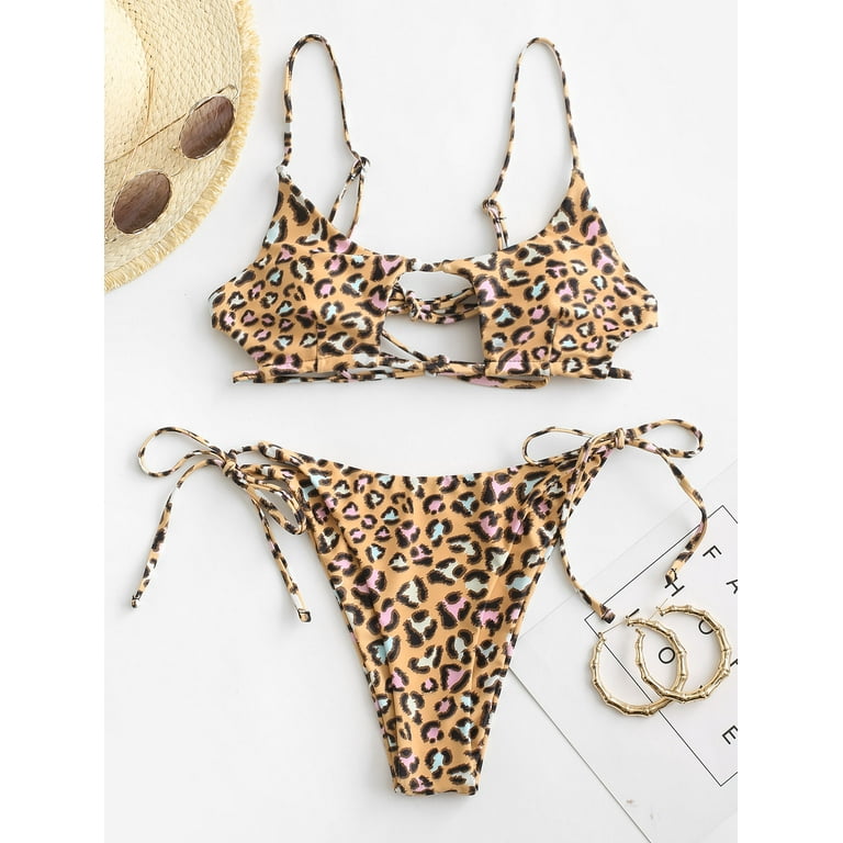Zaful cheetah bikini sale