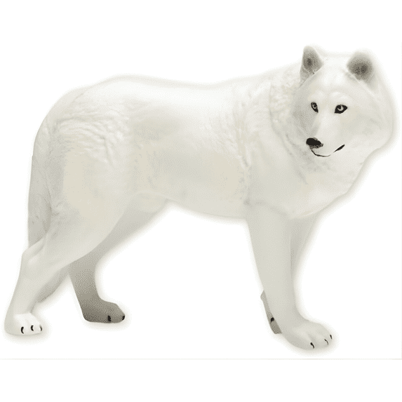 Zaga Toys, Realistic White Wolf Toy Figurine