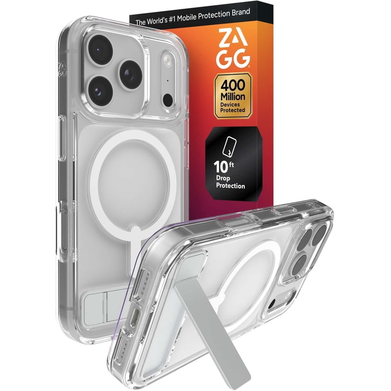 ZAGG Clear Snap with Kickstand - Apple iPhone 17 Pro Clear Case
