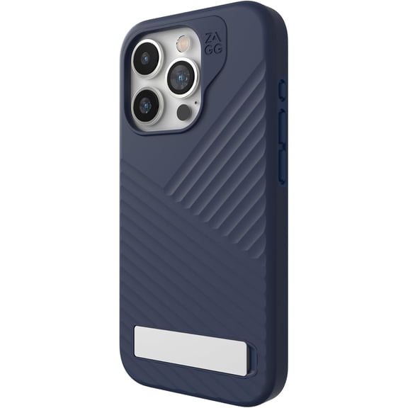 ZAGG Denali Snap iPhone 15 Pro Case with Kickstand for Phone - Drop Protection (16ft/5m) Dual Layer Textured Cell Phone Case for iPhone 15 No-Slip Design MagSafe Phone Case