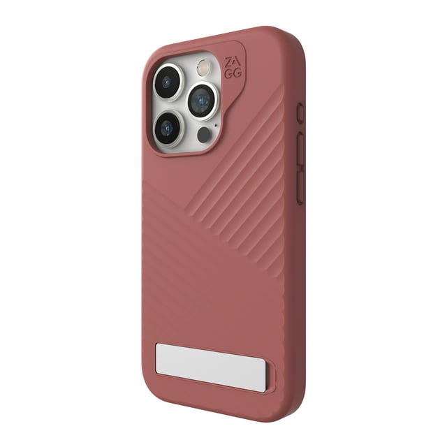 ZAGG Denali Snap iPhone 15 Pro Case with Kickstand for Phone - Drop Protection (16ft/5m) Dual Layer Textured Cell Phone Case for iPhone 15 No-Slip Design MagSafe Phone Case