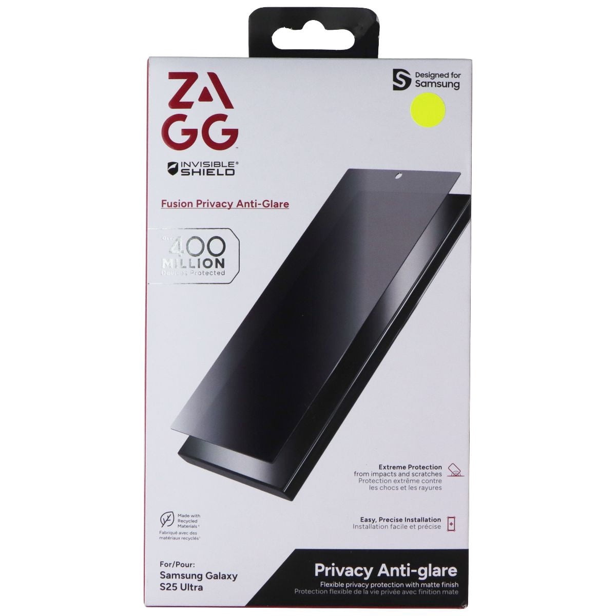 ZAGG Invisible Shield Fusion Protezione Schermo Privacy Per Samsung Galaxy S25 Ultra