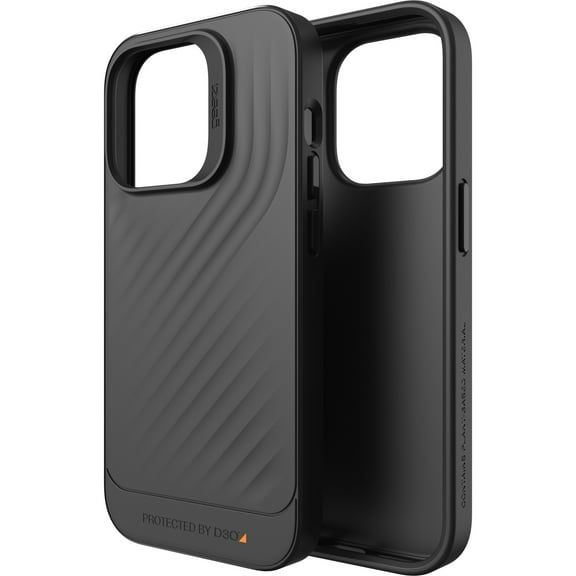 ZAGG Gear4 Copenhagen Case for Apple iPhone 14 Pro D30 Drop Protection Up to (13ft4m) Wireless Charging Compatible Reinforced Top Bottom & Edges - Black