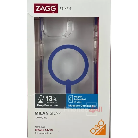 ZAGG | Gear4 Piccadilly Snap with MagSafe Case for iPhone 14/13 -  Periwinkle