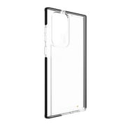 ZAGG Gear4 Santa Cruz for Samsung Galaxy S22 Ultra, Sleek, Clear Case that Highlights the D3O® Protection Material, Black