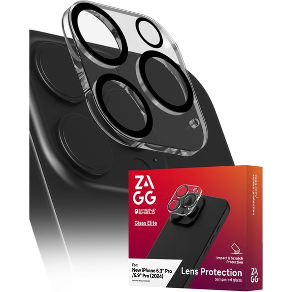 ZAGG Glass Elite Anti-Glare Camera Lens Protector for iPhone 16 Pro Max / 16 Pro