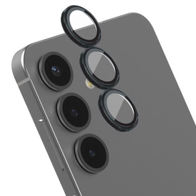 ZAGG - InvisibleShield Glass Elite Anti-Reflective Lens Protector for Samsung Galaxy S25+ - Black