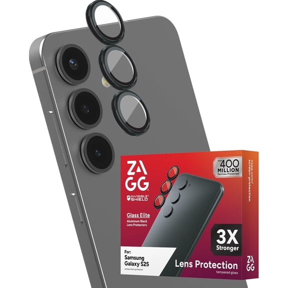 ZAGG Glass Elite Anti-Reflective Samsung Galaxy S25 Camera Lens Protector