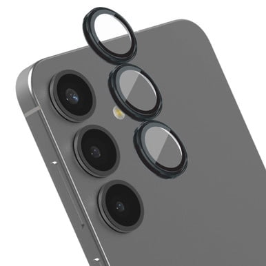 ZAGG - InvisibleShield Glass Elite Anti-Reflective Lens Protector for Samsung Galaxy S25 - Black