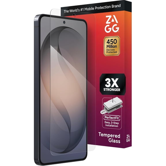 ZAGG Glass+ Samsung Galaxy S26 Ultra Screen Protector - 3x Stronger Tempered Glass Fingerprint Compatible Scratch Resistant