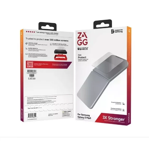 ZAGG Glass Screen Protector For Samsung Galaxy Z Flip5
