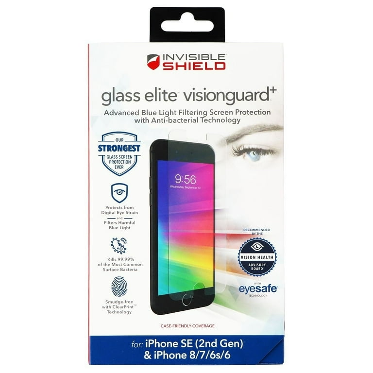 ZAGG (GlassElite VisionGuard+) Screen Protector for iPhone SE (2nd