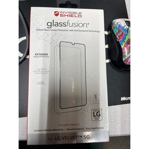 ZAGG GlassFusion+ Synthetic Glass Anti-Bacterial Screen Protector - LG VELVET 5G