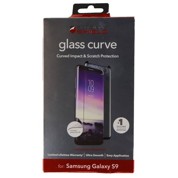ZAGG Invisible Shield Curved Glass for Samsung Galaxy S9 - Clear/Case Friendly