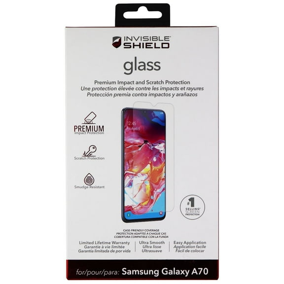 ZAGG Invisible Shield Glass Screen Protector for Samsung Galaxy A70 - Clear