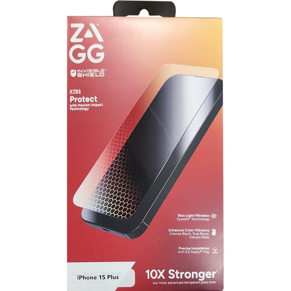 ZAGG - Invisible Shield XTR3 Glass Screen Protector - Apple iPhone 15 PLUS