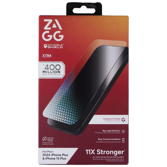 ZAGG Invisible Shield XTR4 Screen Protector for Apple iPhone 16 Plus / 15 Plus