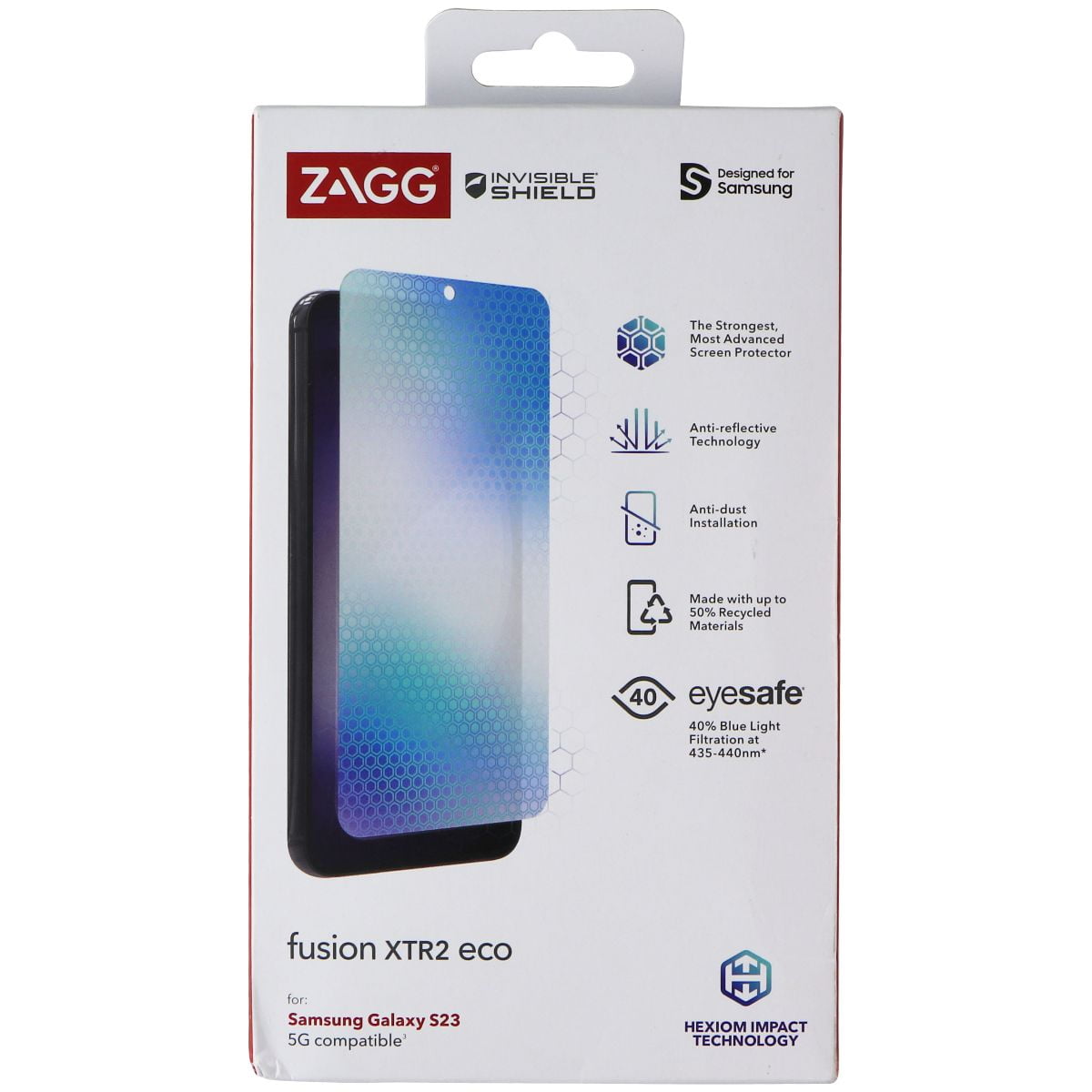 ZAGG InvisibleShield Fusion XTR2 Eco Screen Protector for Samsung