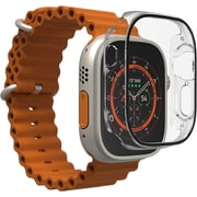 ZAGG InvisibleShield Glass Elite 360 for Apple Watch Ultra Watch Size 49mm Face Integrated Bumper and Screen Protector for 360-degree protection   Advanced clarity