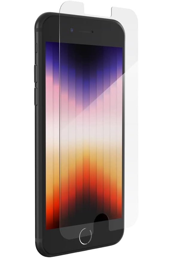 ZAGG InvisibleShield Glass Elite – Maximum Impact & Scratch Protection – for iPhone SE 2022 – Aluminosilicate Glass – Smudge-free Screen Treatment – Reinforced Edges