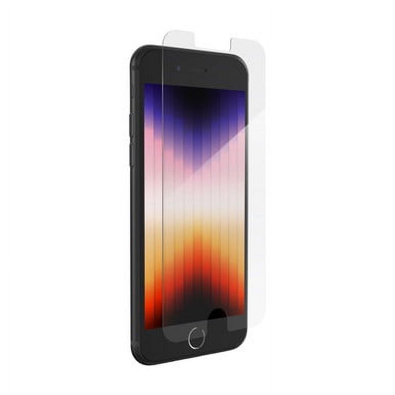 ZAGG InvisibleShield Glass Elite – Maximum Impact & Scratch Protection – for iPhone SE 2022 – Aluminosilicate Glass – Smudge-free Screen Treatment – Reinforced Edges - image 1 of 9
