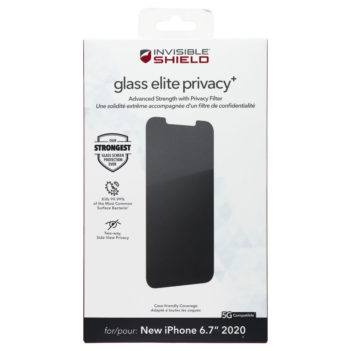 ZAGG InvisibleShield Glass Elite Privacy+ Glass for Apple iPhone 12 Pro ...