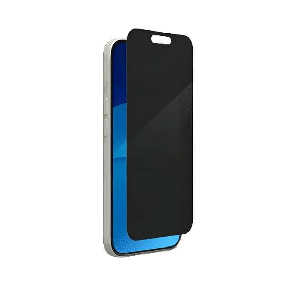 ZAGG InvisibleShield Glass Elite Privacy iPhone 15 Screen Protector - 5X Stronger with Reinforced Edges 2-Way Privacy Filter Scratch & Smudge-Resistant Surface Easy to Install