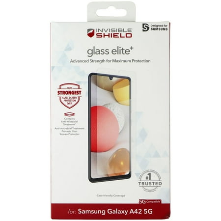 ZAGG - InvisibleShield® Glass Elite+ Maximum Impact & Scratch Screen Protector for Samsung Galaxy A42 5G