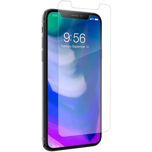 ZAGG InvisibleShield Glass+ Screen Protector  HD Tempered Glass for iPhone XS/X  Impact & Scratch Protection, Easy to Apply Tools Included - Bulk Packaging
