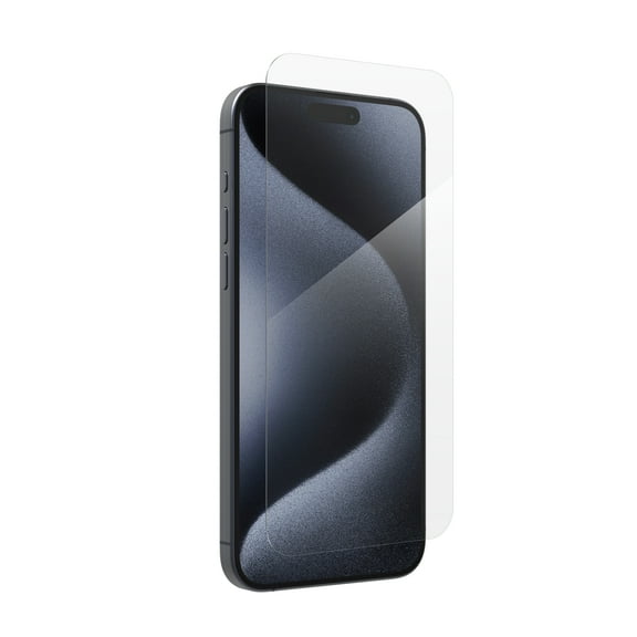 ZAGG InvisibleShield Apple iPhone 15 Pro Max Glass Shield Clear Screen Protector, Easy Installation with Precise Install Tray, 3x Stronger Glass, Impact & Scratch Protection