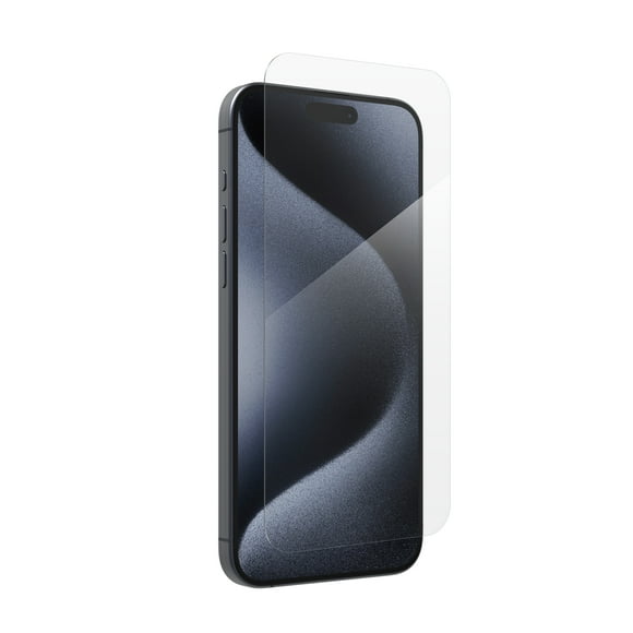 ZAGG InvisibleShield – Apple iPhone 15 Pro Max Glass Shield Clear Screen Protector, Easy Installation with Precise Install Tray, 3x Stronger Glass, Impact & Scratch Protection