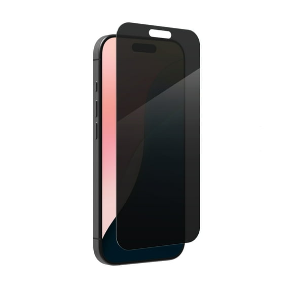 ZAGG InvisibleShield – Apple iPhone 16 Pro Glass Shield Privacy Screen Protector, Easy Installation with Precise Install Tray, 3x Stronger Glass, Impact & Scratch Protection