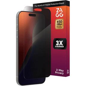 ZAGG InvisibleShield Apple iPhone 16 Pro Max Glass Shield Privacy Screen Protector, Easy Installation with Precise Install Tray, 3x Stronger Glass, Impact & Scratch Protection