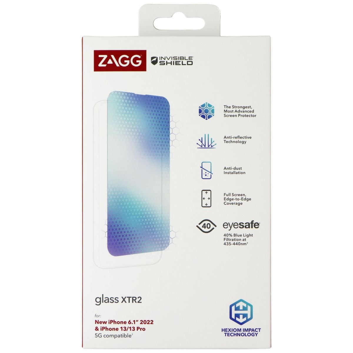 ZAGG InvisibleShield (Glass XTR2) Protector for iPhone 14 / iPhone 13 /