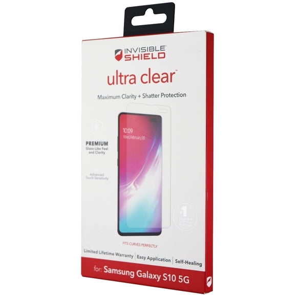 ZAGG - InvisibleShield Ultra Clear Screen Protector for Samsung Galaxy S10 5G - Clear