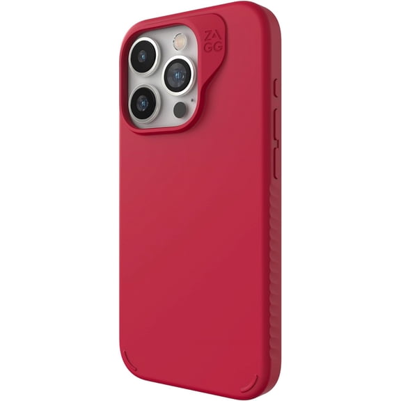 ZAGG Manhattan Snap iPhone 15 Pro Case - Premium Silicone iPhone Case for iPhone 15 Durable Graphene Material Smooth Surface with a Comfortable Ripple Grip MagSafe Phone Case