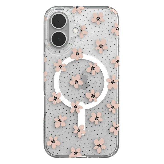 ZAGG Milan Snap Case for iPhone 16 Pink Daisies