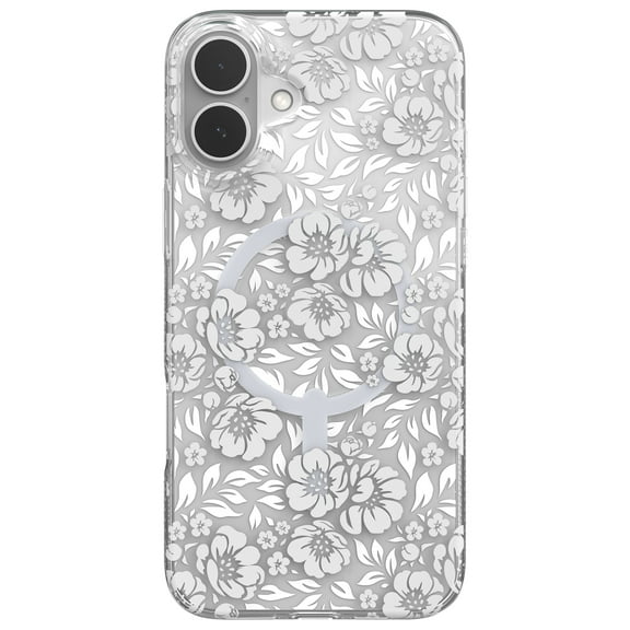 ZAGG Milan Snap Case for iPhone 16 Plus Floral White