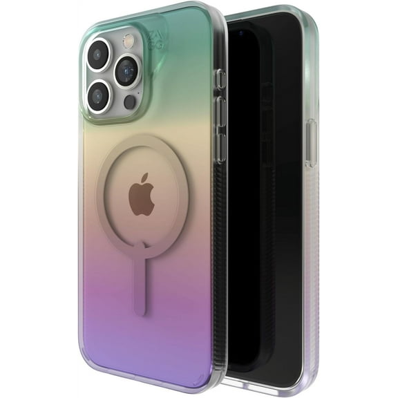 ZAGG Milan Snap Case for iPhone 15 Pro Max  Iridescent MagSafe Case with 13ft Drop Protection, Durable Graphene, Scratch-Resistant & Wireless Charging Compatible